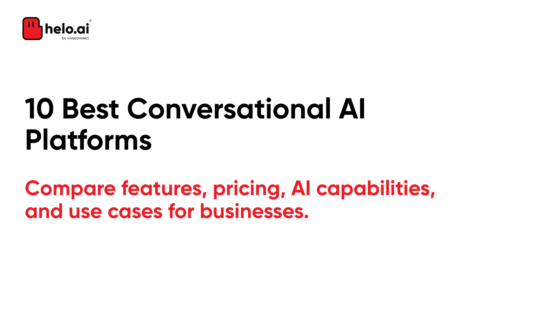 Best Conversational AI Platforms